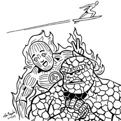 SKETCH – FANTASTIC FOUR: RISE OF THE SILVER SURFER