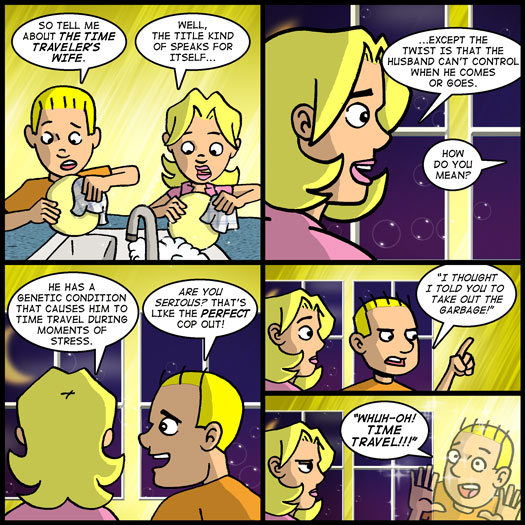 The Time Traveler's Wife, cop out, excuses, disappearing The Time Traveler's Wife, cop out, excuses, disappearing