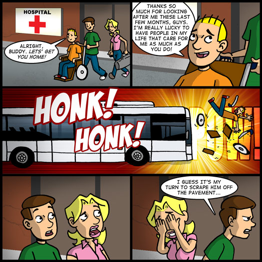 bus, hospital, accident, setback, pavement, crash