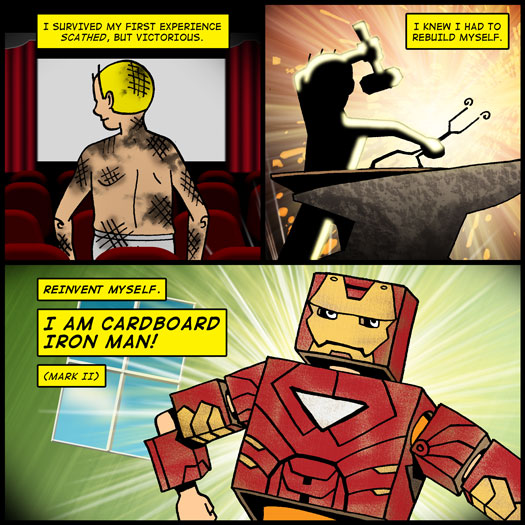 Iron Man 2, cardboard, reinvention, sequel