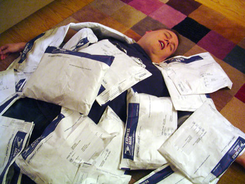 Buried by envelopes!